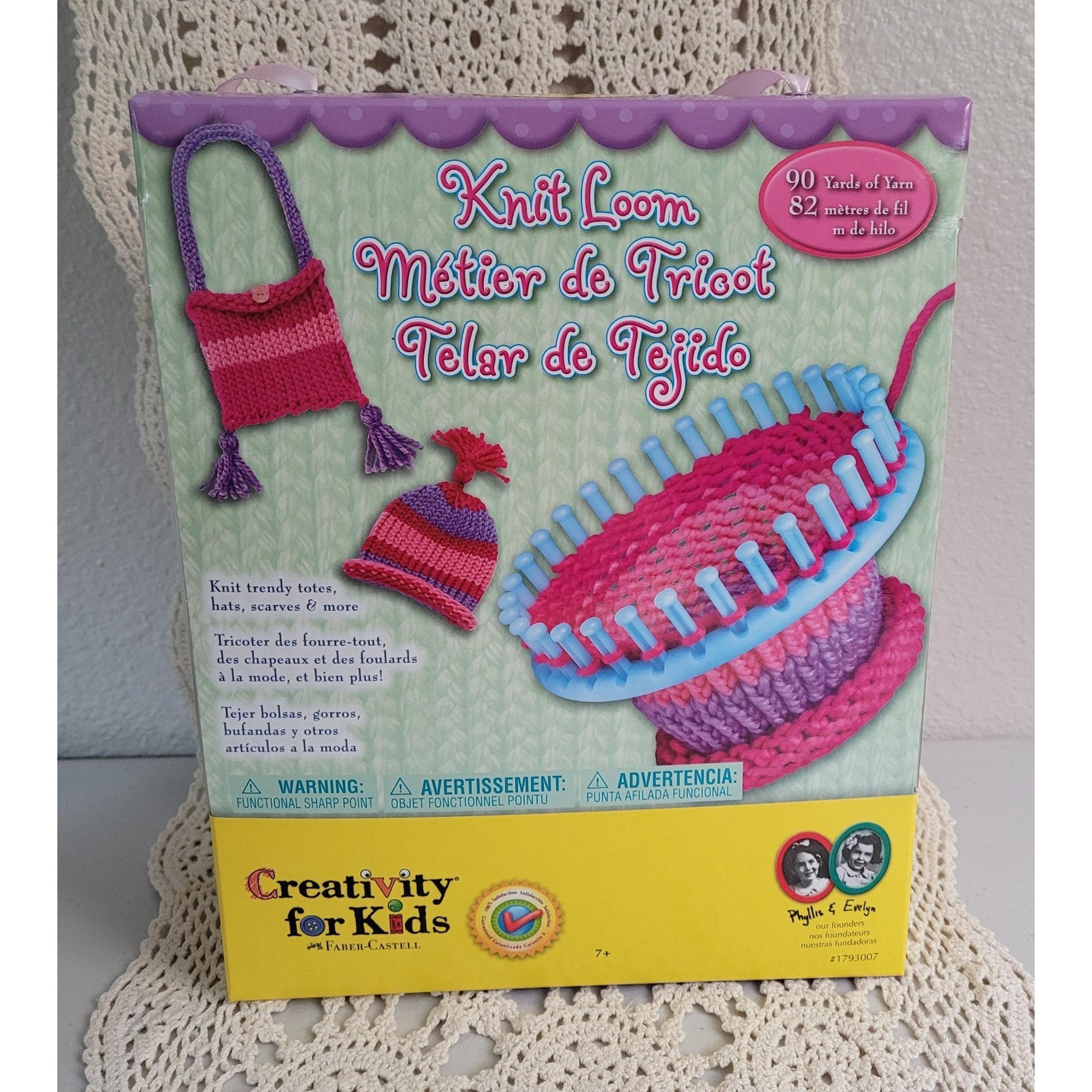 Creativity for Kids Boys / Girls Yarn, Tread, Knitting Tools Quick Knit Loom Kit