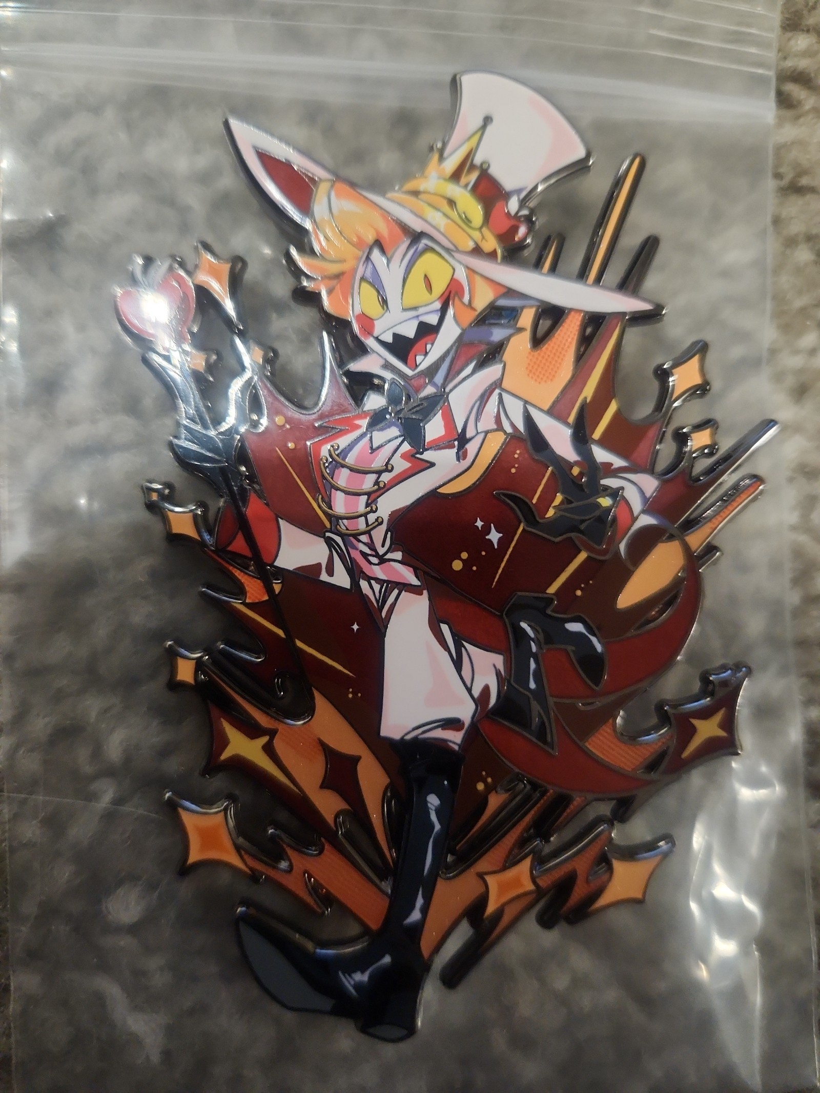 Hazbin Hotel Hunterflowerpin Lucifer pin