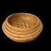 Vintage Handcrafted Woven Wicker Rattan Set of 4 Nesting Bread Decor Baskets