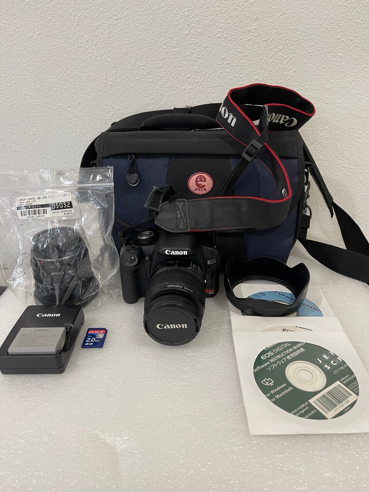 Canon EOS Rebel T1i 15MP DSLR Camera 18-55mm Ultrasonic Lens 