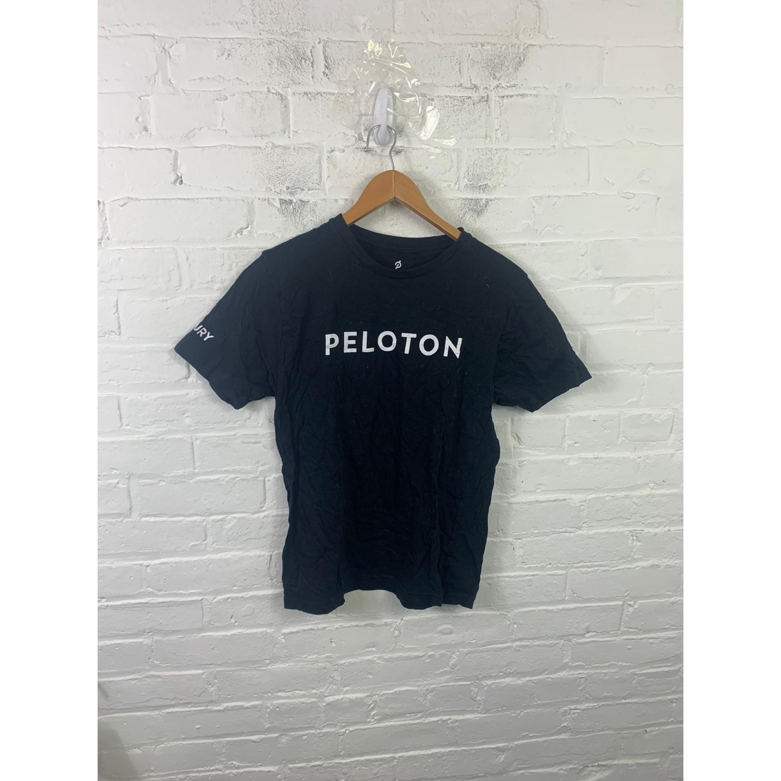 Peloton Women's Crewneck Pullover Century T-Shirt Short Sleeve Black Size S