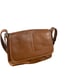 Liz Claiborne Brown Vegan Leather Messenger Shoulder Bag Women