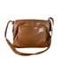 Liz Claiborne Brown Vegan Leather Messenger Shoulder Bag Women