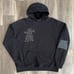 Mayfair The Label Hoodie Women's Size OSFA Black Double Sided Graphic Heavy