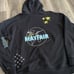Mayfair The Label Hoodie Women's Size OSFA Black Double Sided Graphic Heavy
