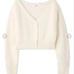 Snidel Fox Alpaca Sleeveless Turtleneck Pullover, Short Cardigan