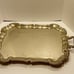 Large Butler Tray Silverplated Footed