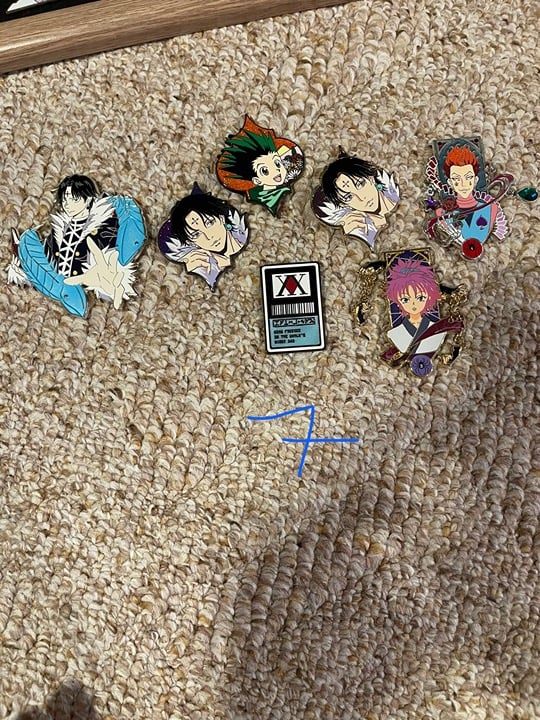 Hunter X Hunter anime pins