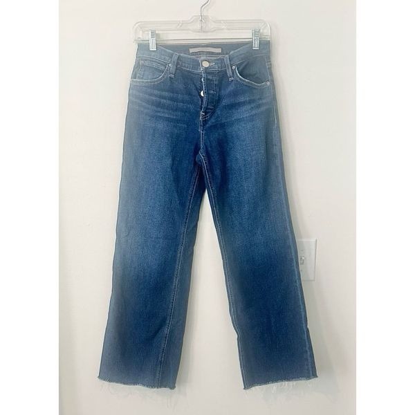 Hudson Women's Rosie High-Rise Wide-Leg Ankle Jeans 25