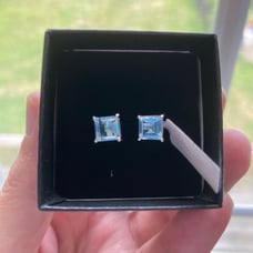 Blue Topaz 2.60 CTW Gemstone Earrings