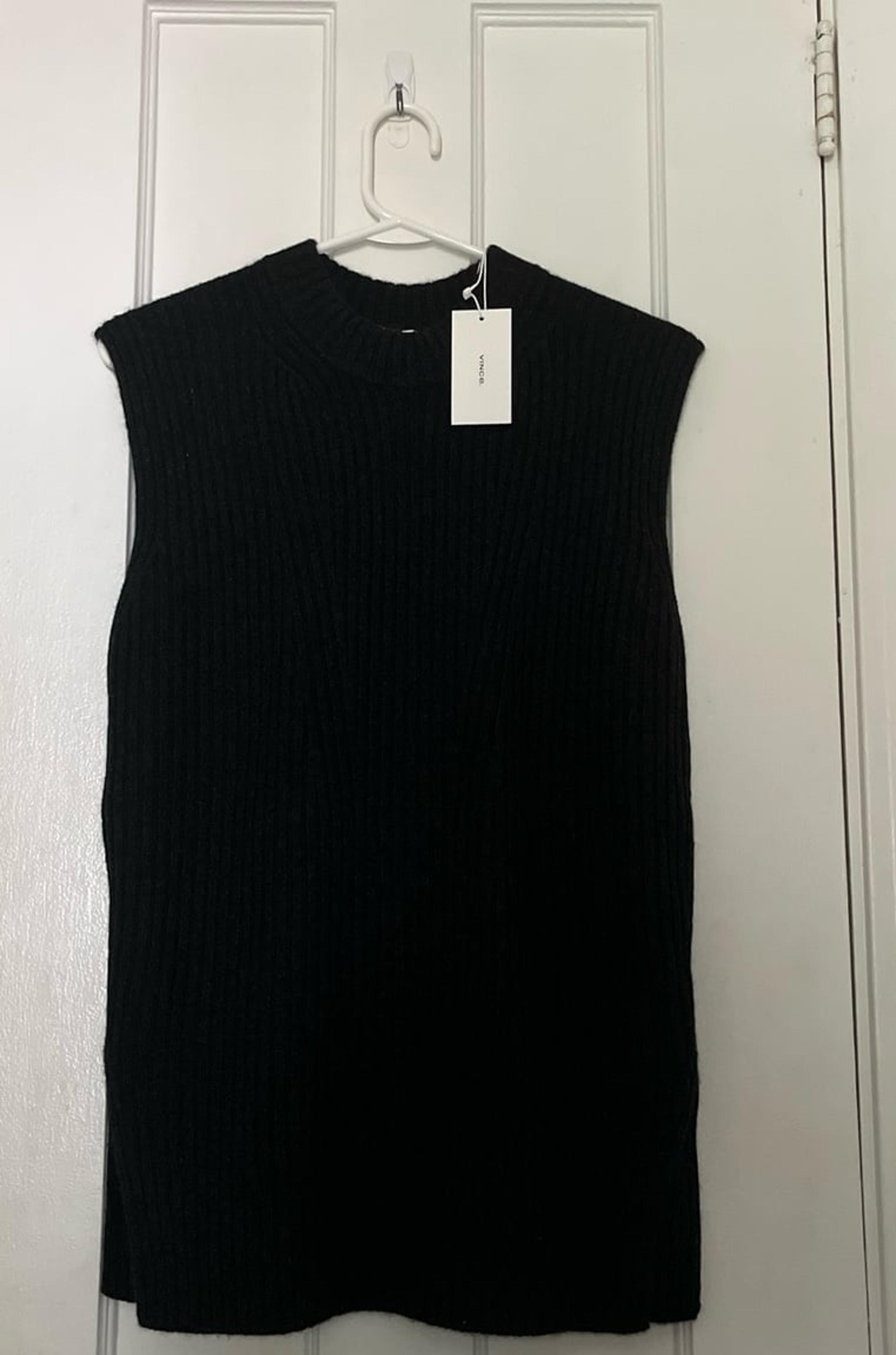 Ribbed Sleeveless Wool & Cashmere-blend Tunic NWT - Vince