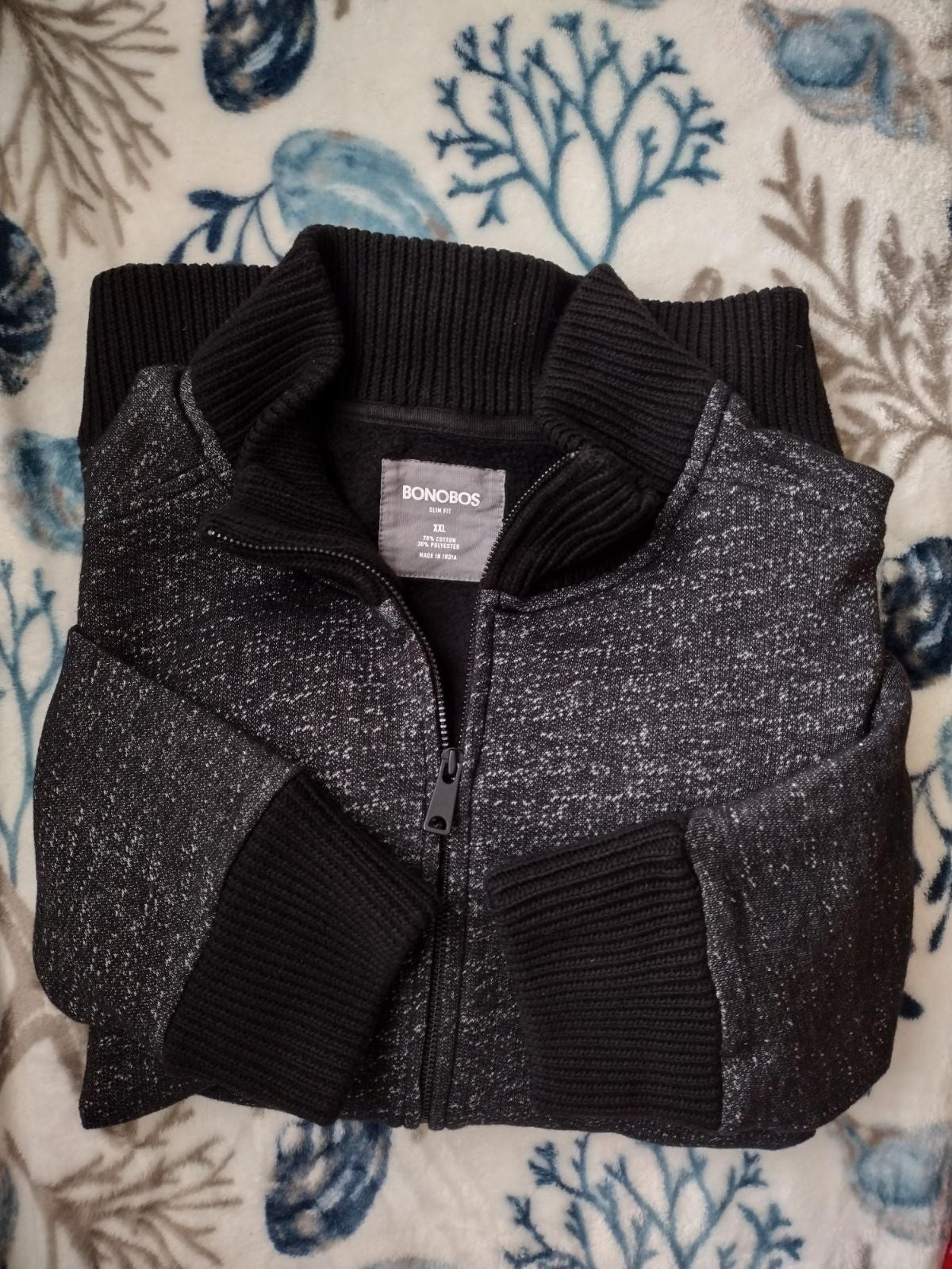 LIKE NEW Bonobos Men's Bomber Varsity Speckled Jacket Size XXL