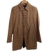 Zara Basic Military Style Coat Faux Suede Taupe Sz L Faux Buttons