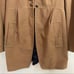 Zara Basic Military Style Coat Faux Suede Taupe Sz L Faux Buttons