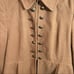 Zara Basic Military Style Coat Faux Suede Taupe Sz L Faux Buttons