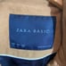 Zara Basic Military Style Coat Faux Suede Taupe Sz L Faux Buttons
