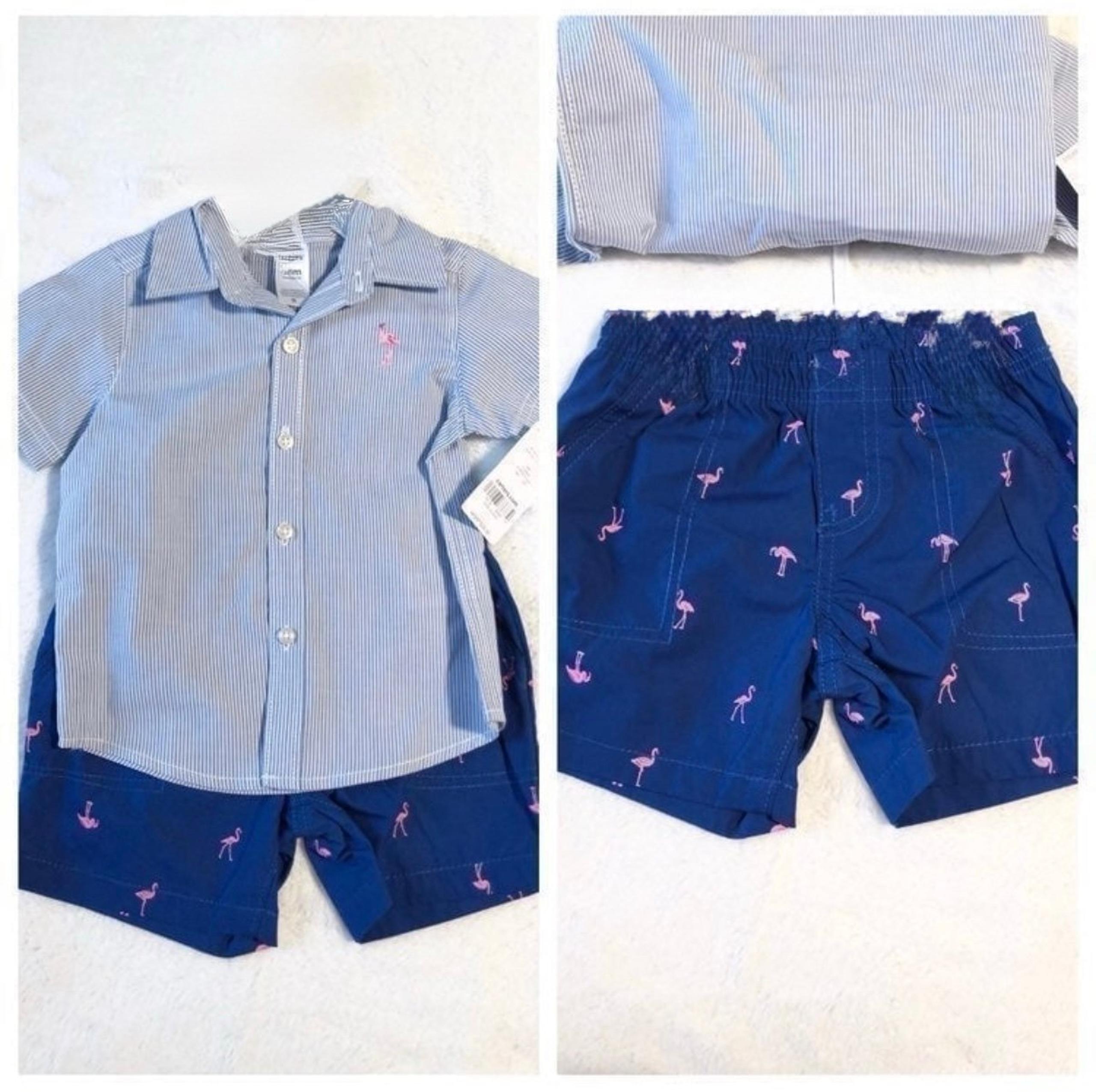 NWT 24M Boy’s Carter’s 2pc Shirt & Shorts Outfit Set