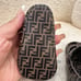 FENDI baby logo leather sandals