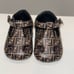 FENDI baby logo leather sandals