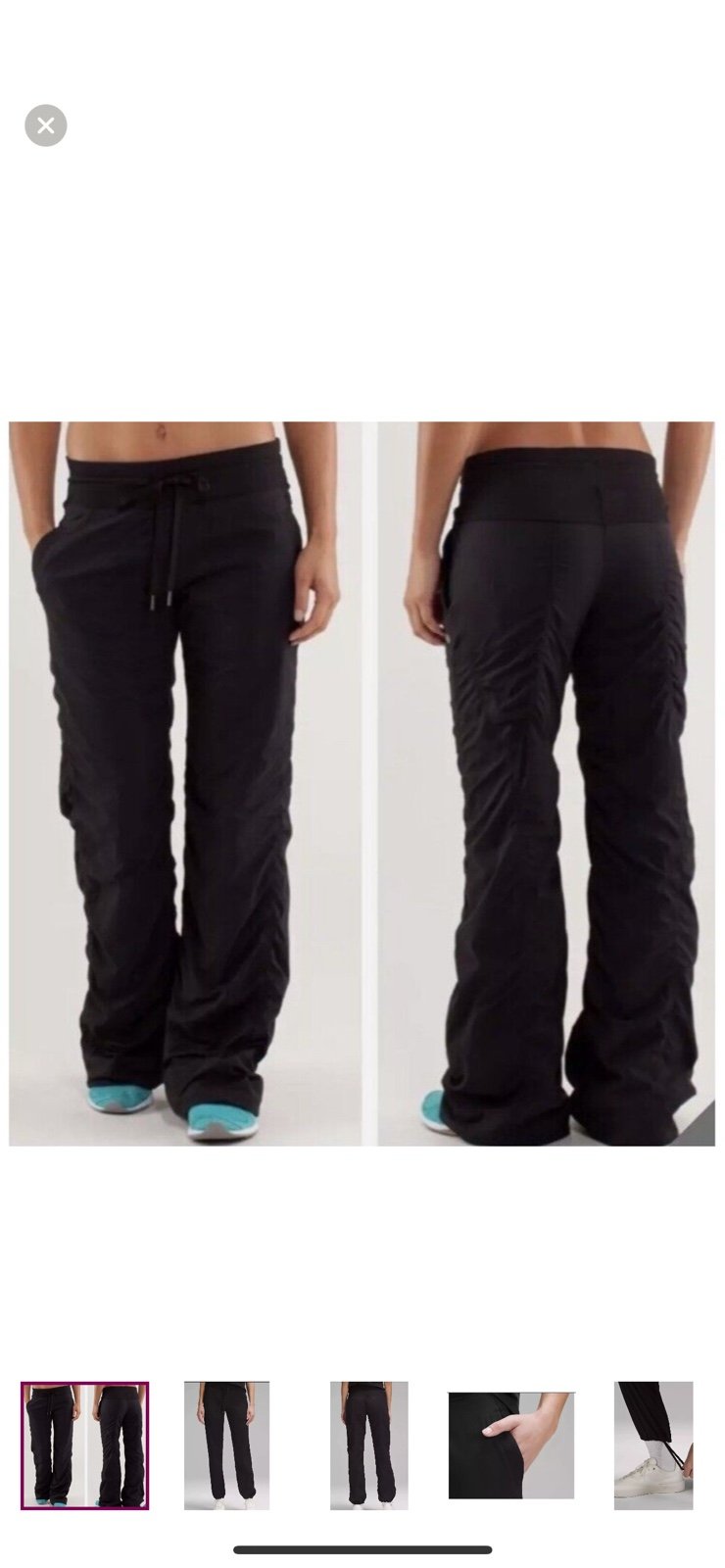 lululemon studio pants wmens size 6