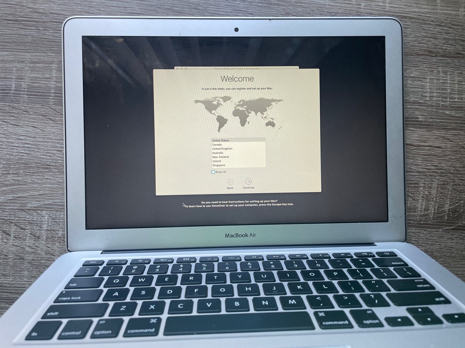 macbook air 2015