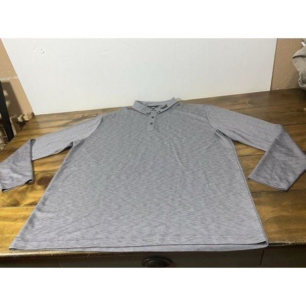 PXG Parsons Extreme Golf Long Sleeve Dark Gray & Black Golf Polo Shirt Size XL