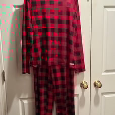 BearPaw Red & Black Plaid Pajama Set