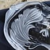 Frosted Peacock Crystal Tray