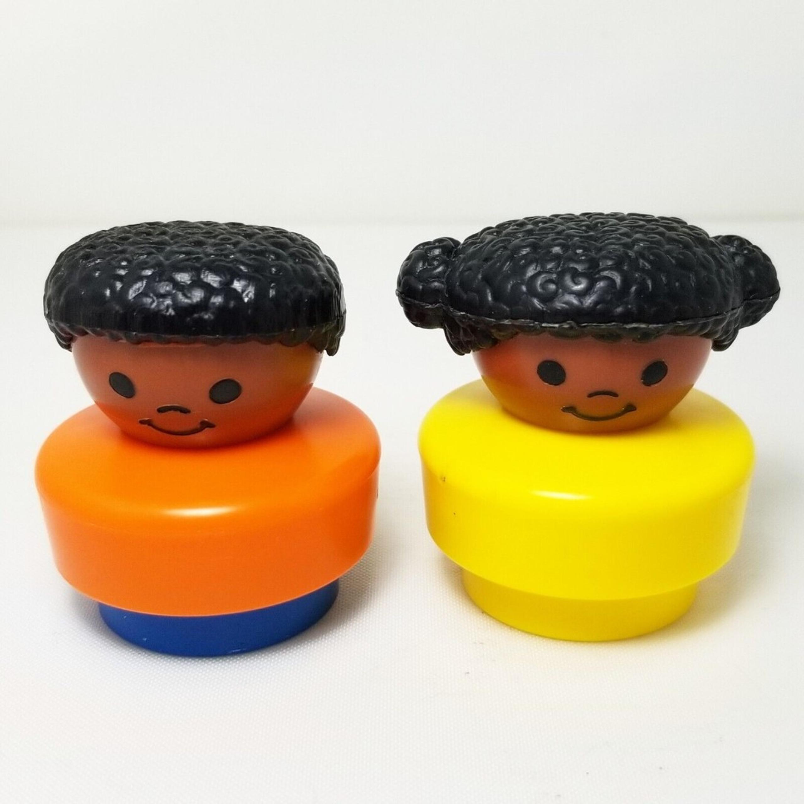 Fisher Price Little People Chunky AA Vintage Figures Boy And Girl