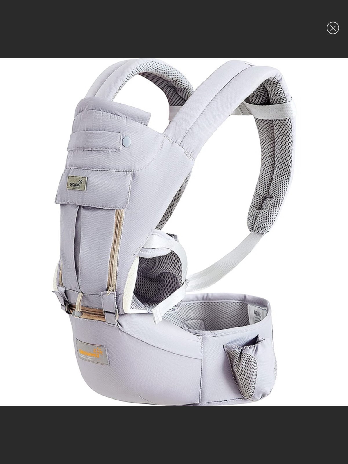 New Growns For Babies Gray Babby Carrier
