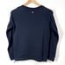 Barbour Backshore Overlayer Sweater Womens US 6 Navy Side Zip Crewneck Coastal