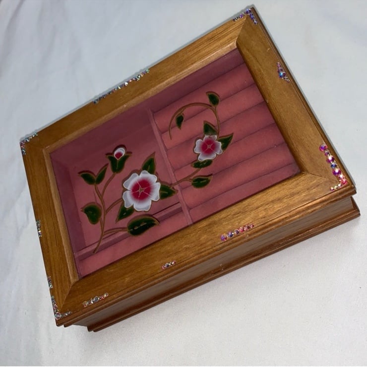 Wooden Jewelry Box Vintage