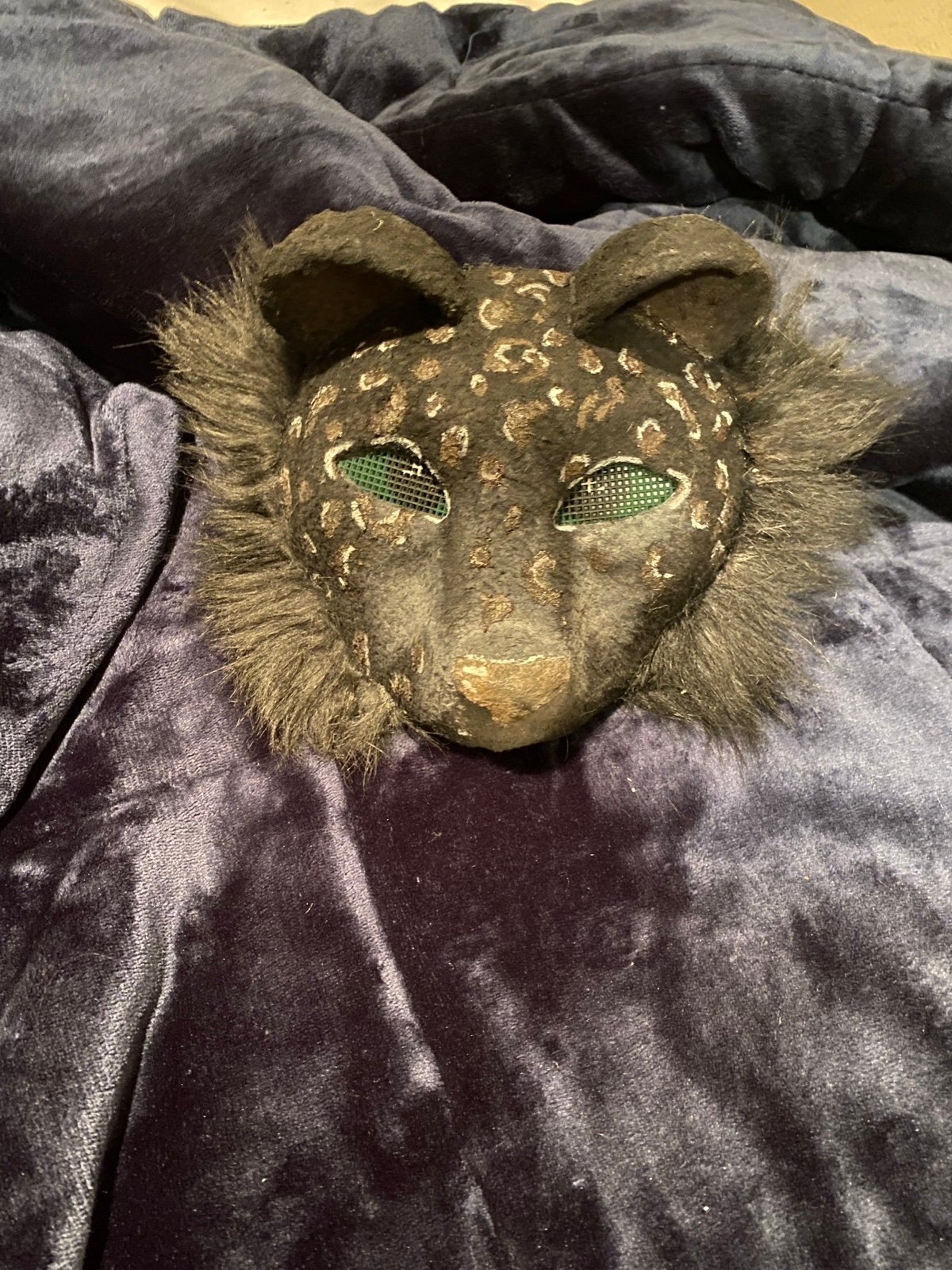 Black Jaguar cat mask