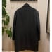 Saddlebred Mens 46R Wool Blend Coat | Charcoal Gray Herringbone Overcoat NWOT