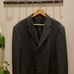 Saddlebred Mens 46R Wool Blend Coat | Charcoal Gray Herringbone Overcoat NWOT
