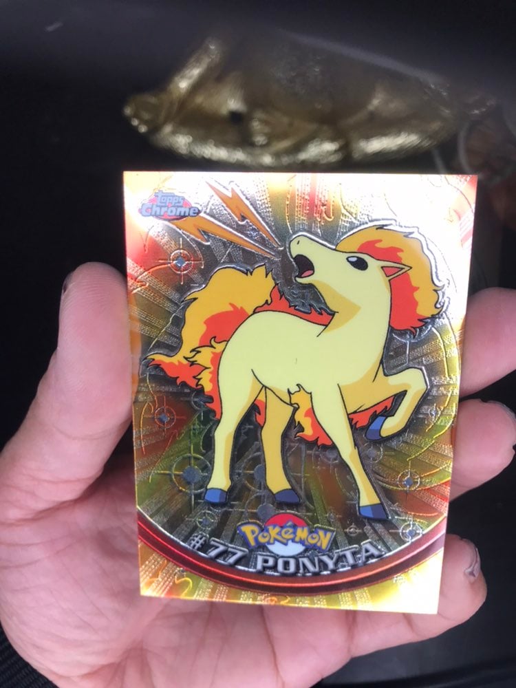 Pokemon Ponyta Topps Chrome Holo Pokemon Card