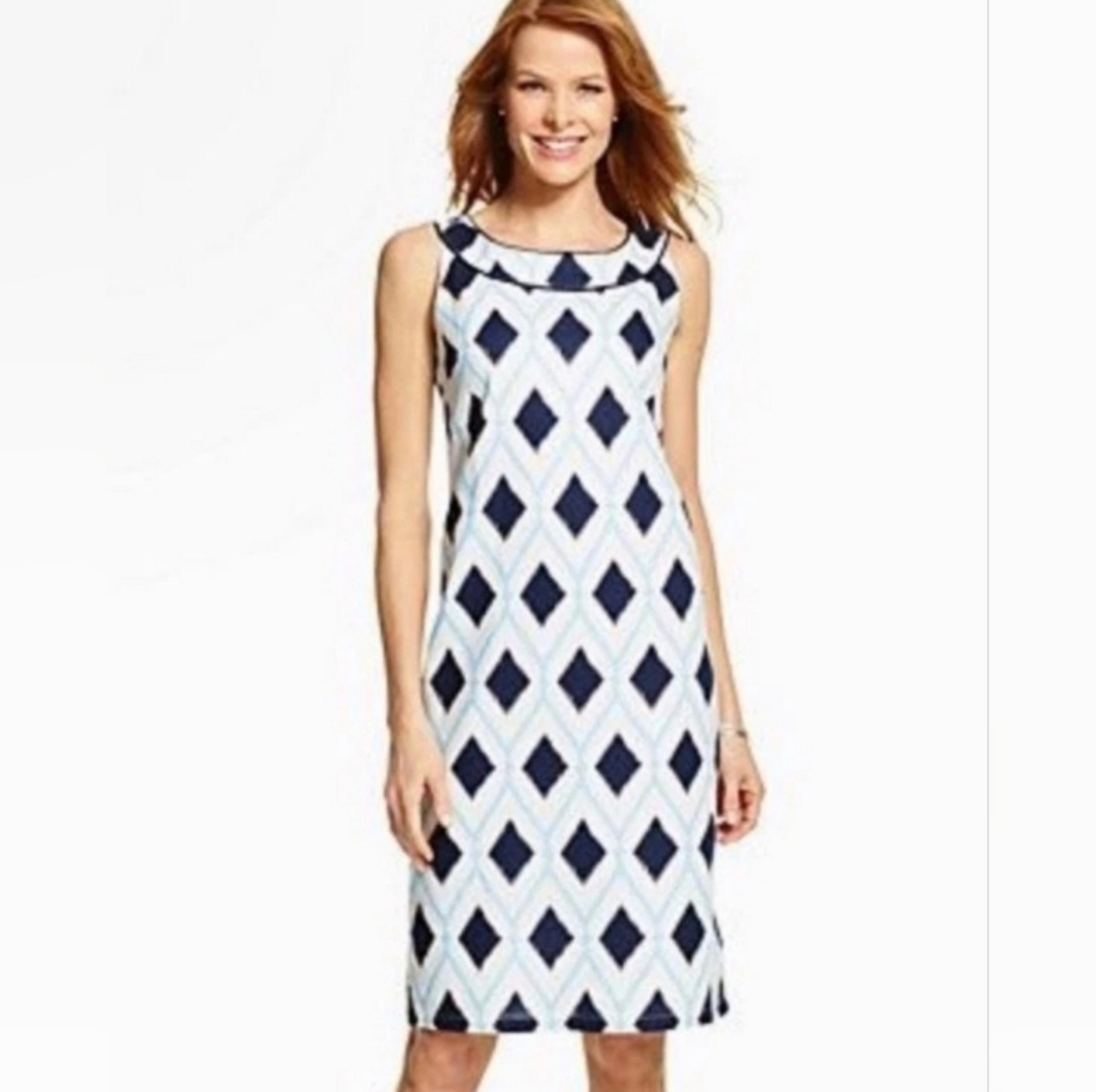 NWOT Talbots Linen Blend Sheath Dress - Sz 6