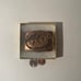 Vintage 1980 Metal Belt Buckle, Brass, Carroll's Oilfield Service, Gas, Oil