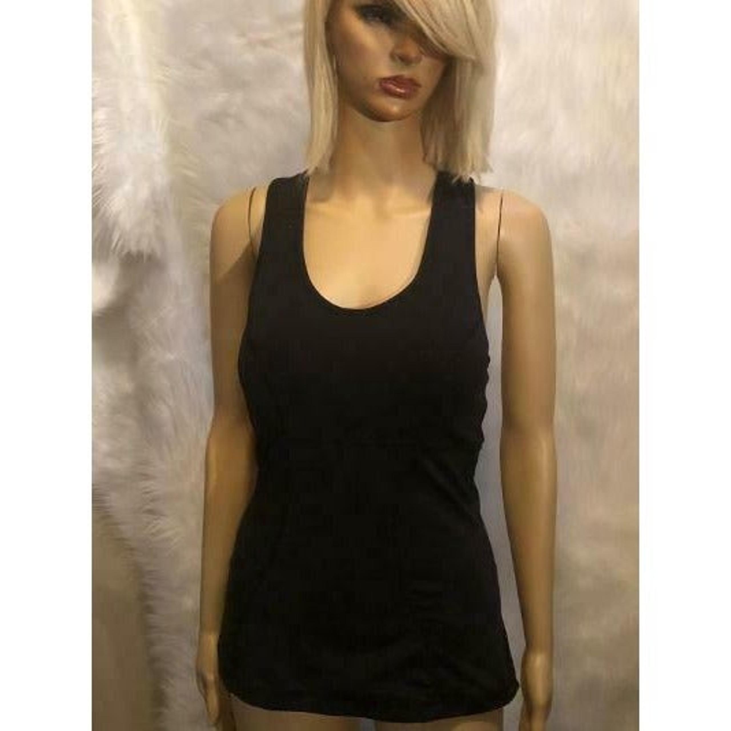 Tek Gear Shape Womens Small Black Padded Bra Activewear Tank Top with Lining
