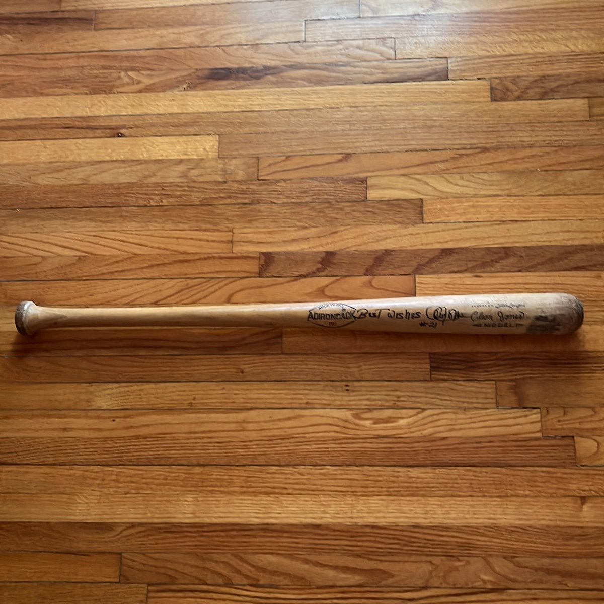 MLB Cleon Jones Signed Baseball Bat
