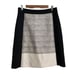 Boss Hugo Boss Womens Black White Knee Length Viphima Colorblock A-Line Skirt 10