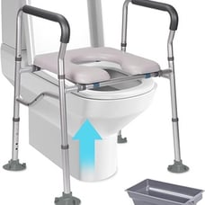 Raised Toilet Seat with Handles