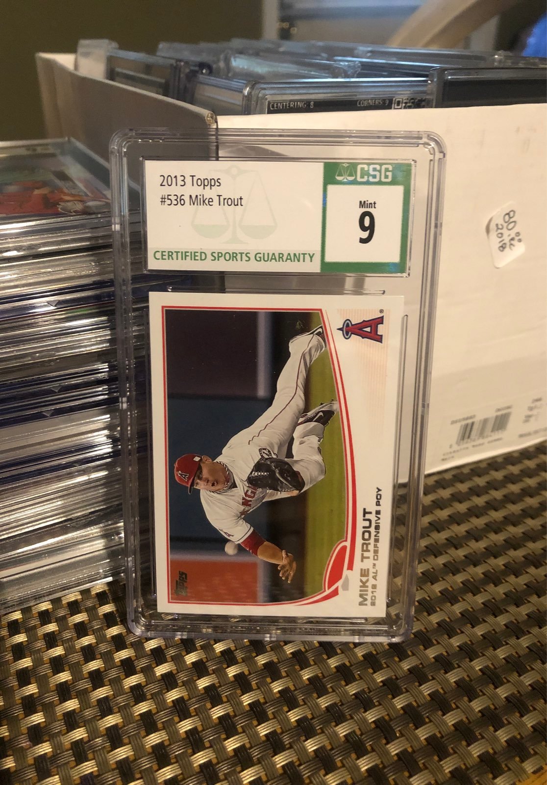 2013 Topps #536. Mike Trout. CSG 9
