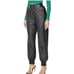 Fashion Nova Quilted Black Faux Leather Pants Sz L
