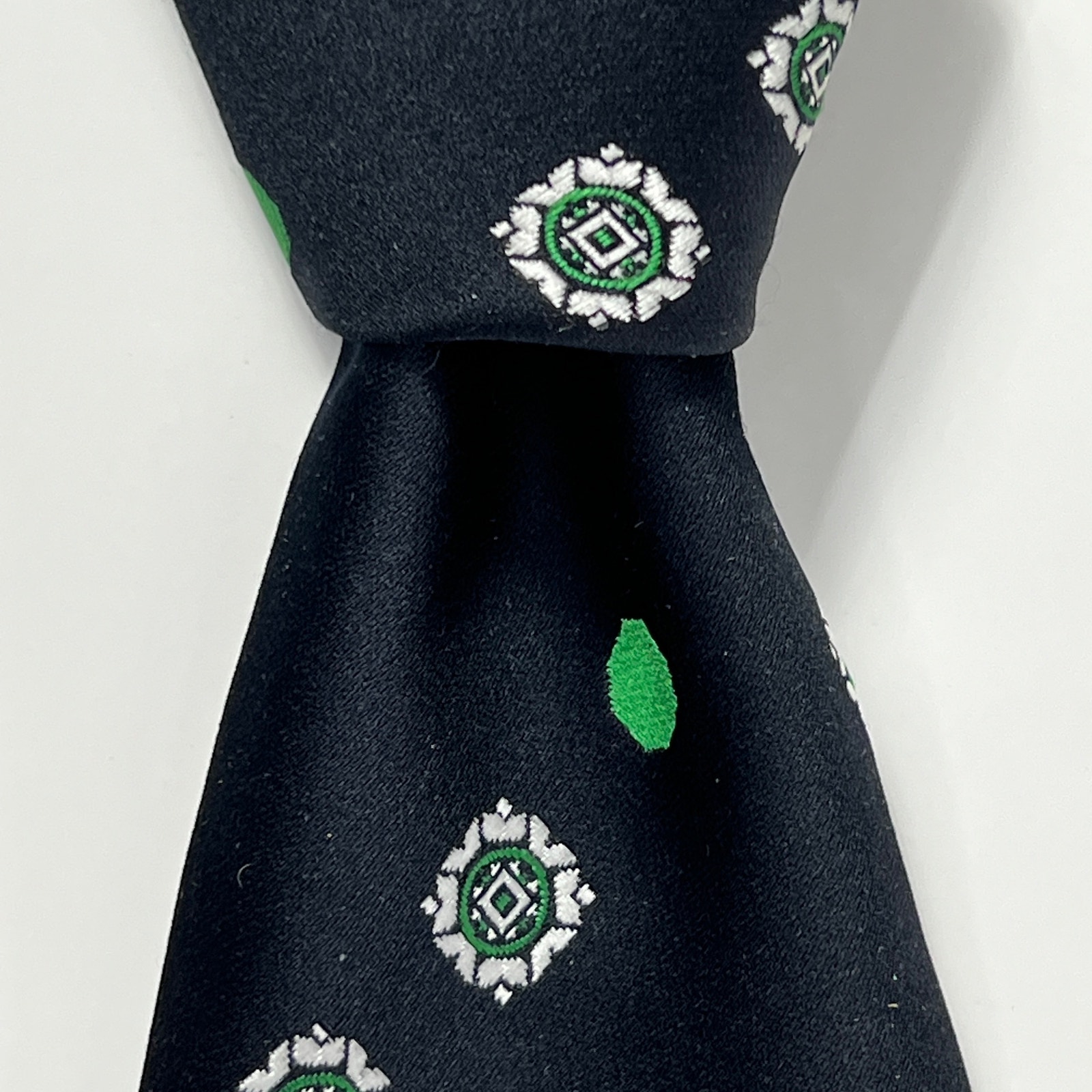 Givenchy Gentlemen Paris Men's Neck Tie Black White 100% Polyester Necktie