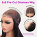 26 Inch Brazilian Virgin Human Hair 5x5 Lace Front Wig