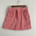 Grlfrnd | Womens Zamira Corduroy Pink Mini Skirt Dusty Rose Wear Me Out Dress Up