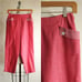 Vintage 1960s Style Capri Pants, Freddies of Pinewood Slim Pink trousers Pockets