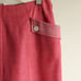 Vintage 1960s Style Capri Pants, Freddies of Pinewood Slim Pink trousers Pockets
