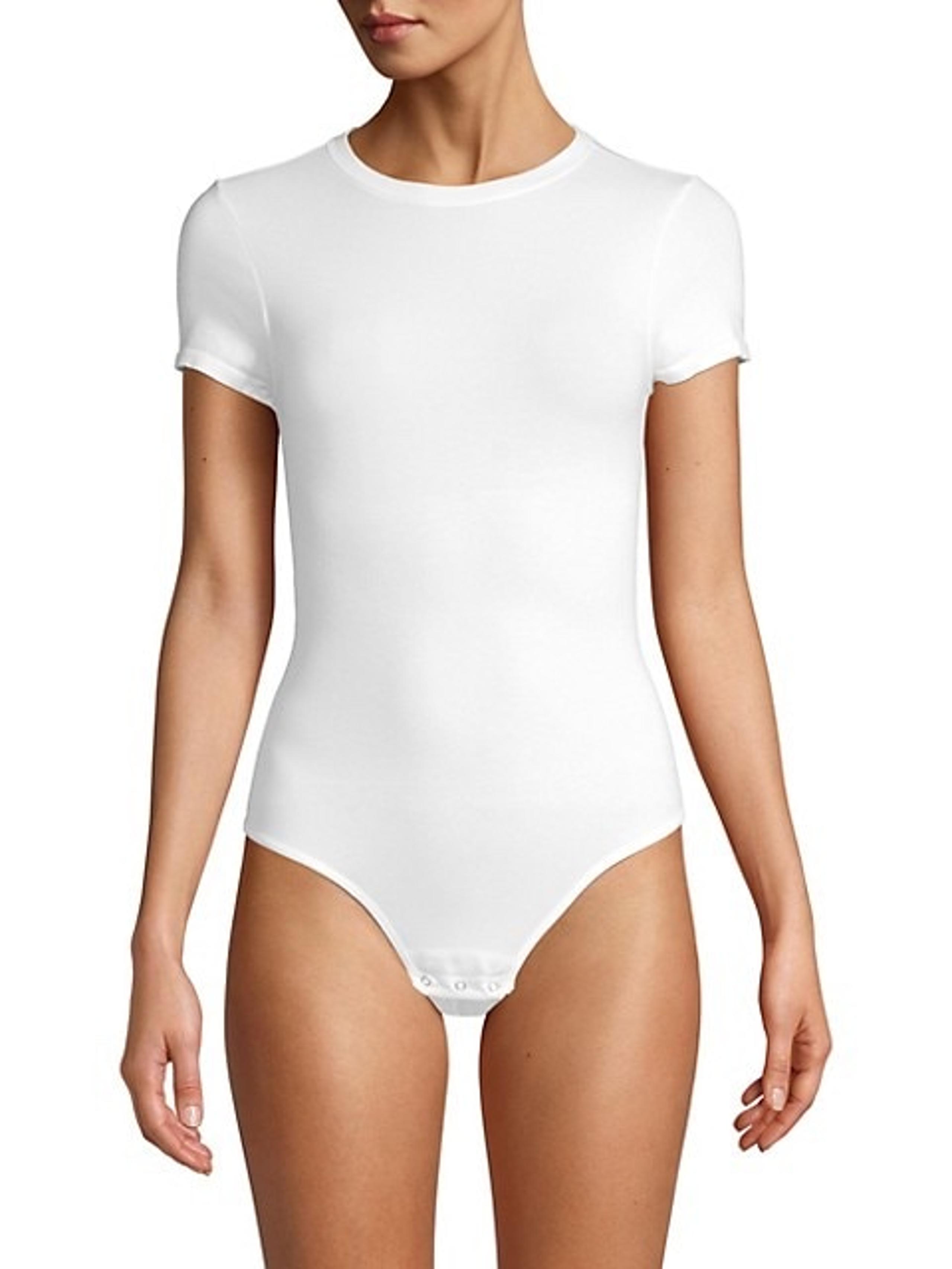Yummie Short Sleeve White BodySuit